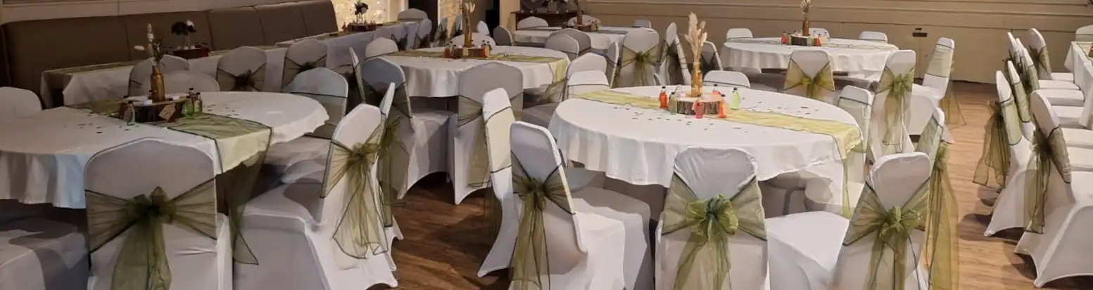 Dressed wedding venue